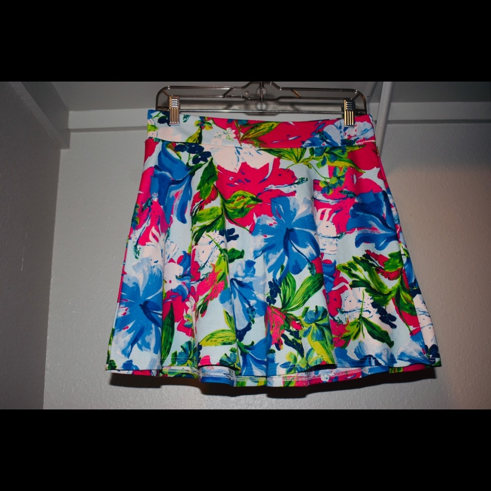 Multicolored Skater Skirt